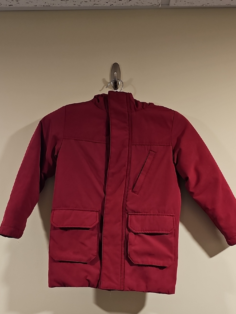 Swiss Tech Kids Burgundy Puffer Jacket